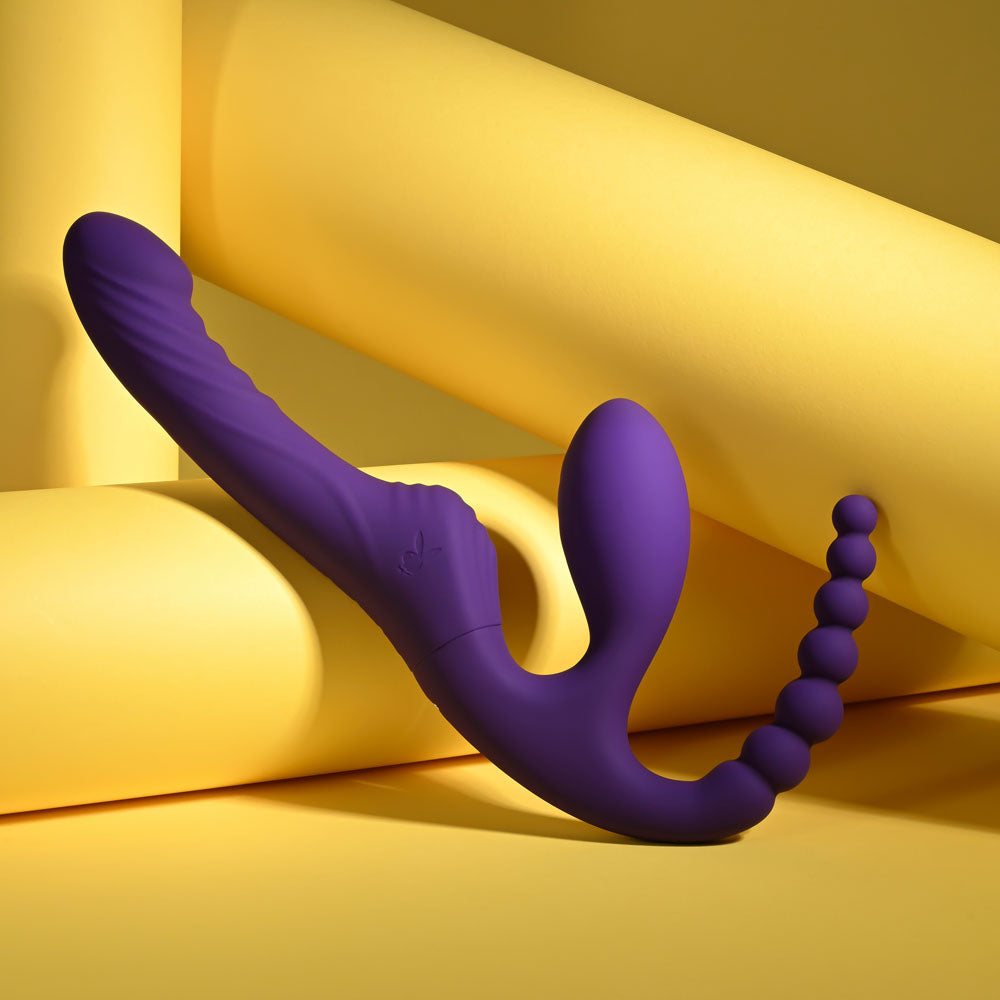 Playboy Pleasure HUG IT OUT -  29 cm USB Rechargeable Strapless Strap-On - Just for you desires