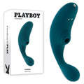 Playboy Pleasure CHARMER - Blue USB Rechargeable Vibrator with Clitoral Suction - Just for you desires