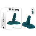 Playboy Pleasure HAVE A SEAT - Green USB Rechargeable Rideable Vibrator and Grinder Pad with Remote - Just for you desires