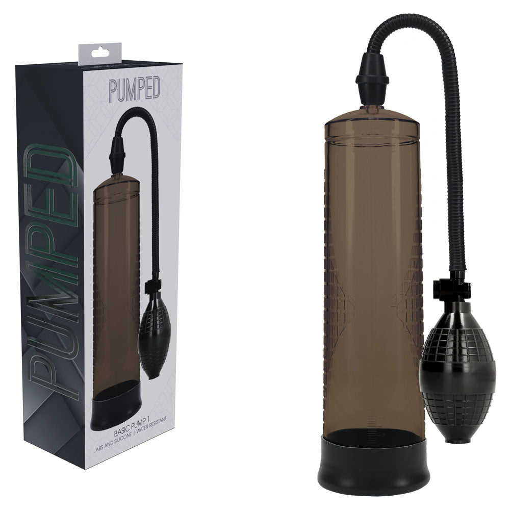 PUMPED Basic Pump 1 - Black - Black Penis Pump - Just for you desires