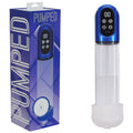 PUMPED Engage Automatic Penis Pump - Blue - Metallic Blue USB Rechargeable Auto Penis Pump - Just for you desires