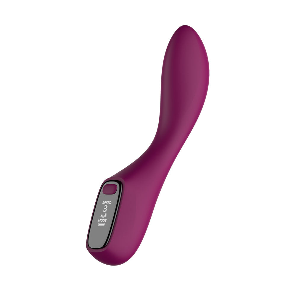Passion Play G-Spot Vibrator with LED Screen -  19.2 cm USB Rechargeable G-Spot Vibrator - Just for you desires