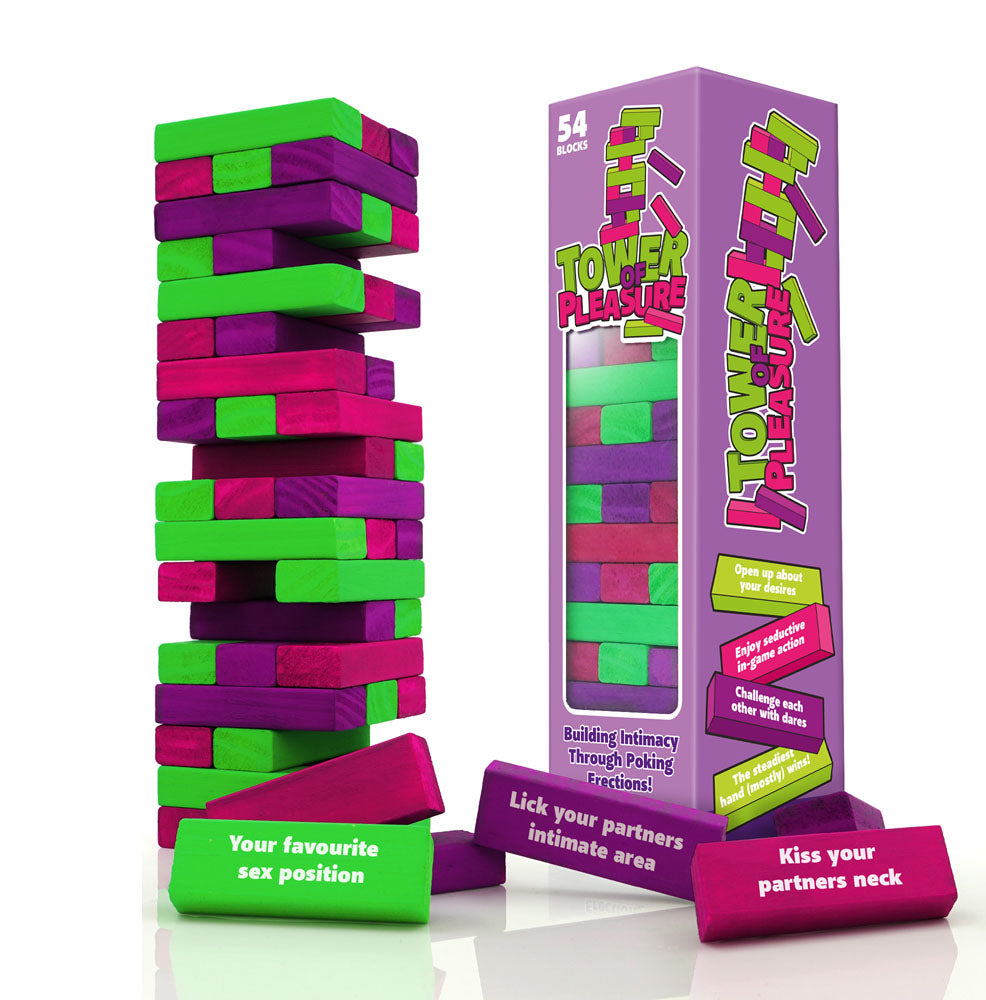 Tower of Pleasure - Couples Tumbling Tower Game - Just for you desires