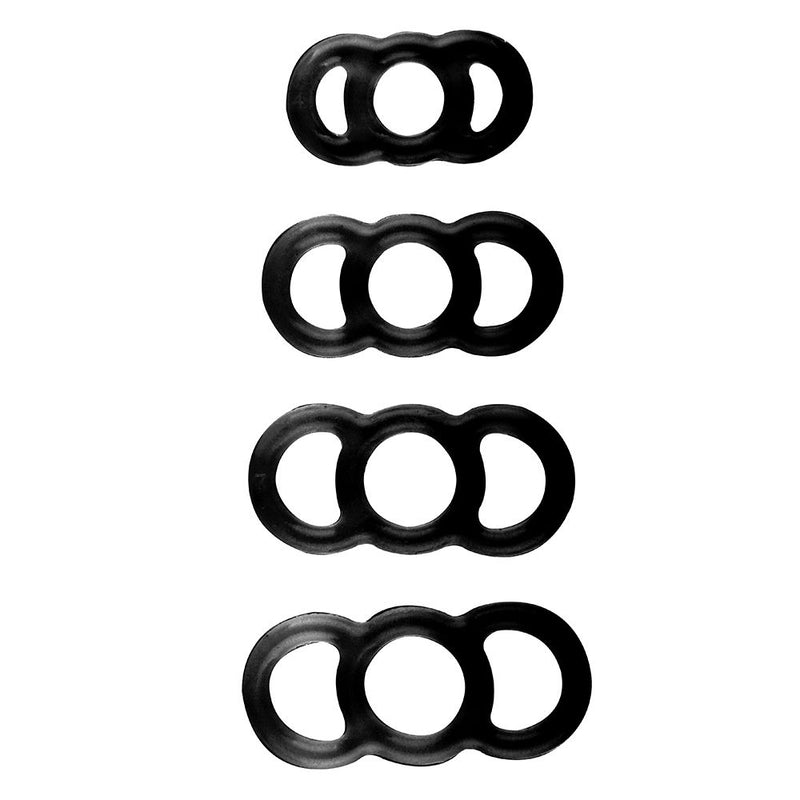 LuvPump ComFit Silicone Rings -  Silicone Rings - Set of 4 Sizes - Just for you desires