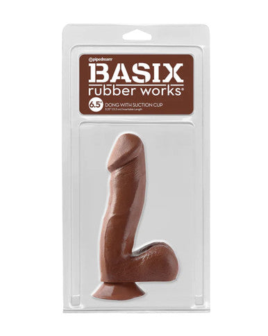 19615 - Basix 6.5 Inch Dong W Suction - Just for you desires