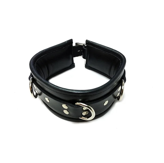 Leather Collar Black - Just for you desires