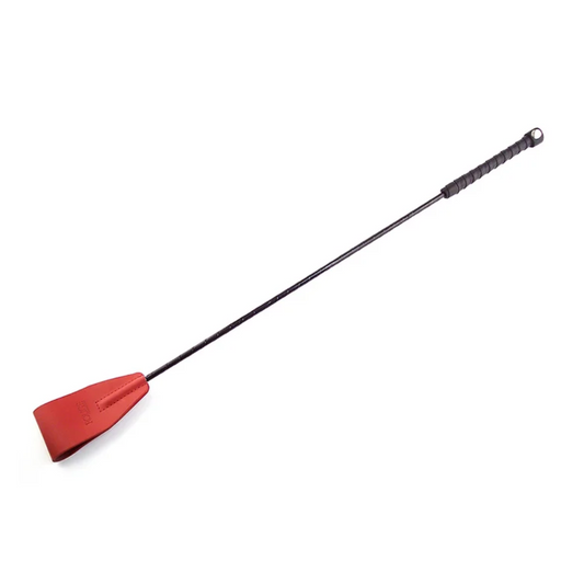 Leather Riding Crop Red