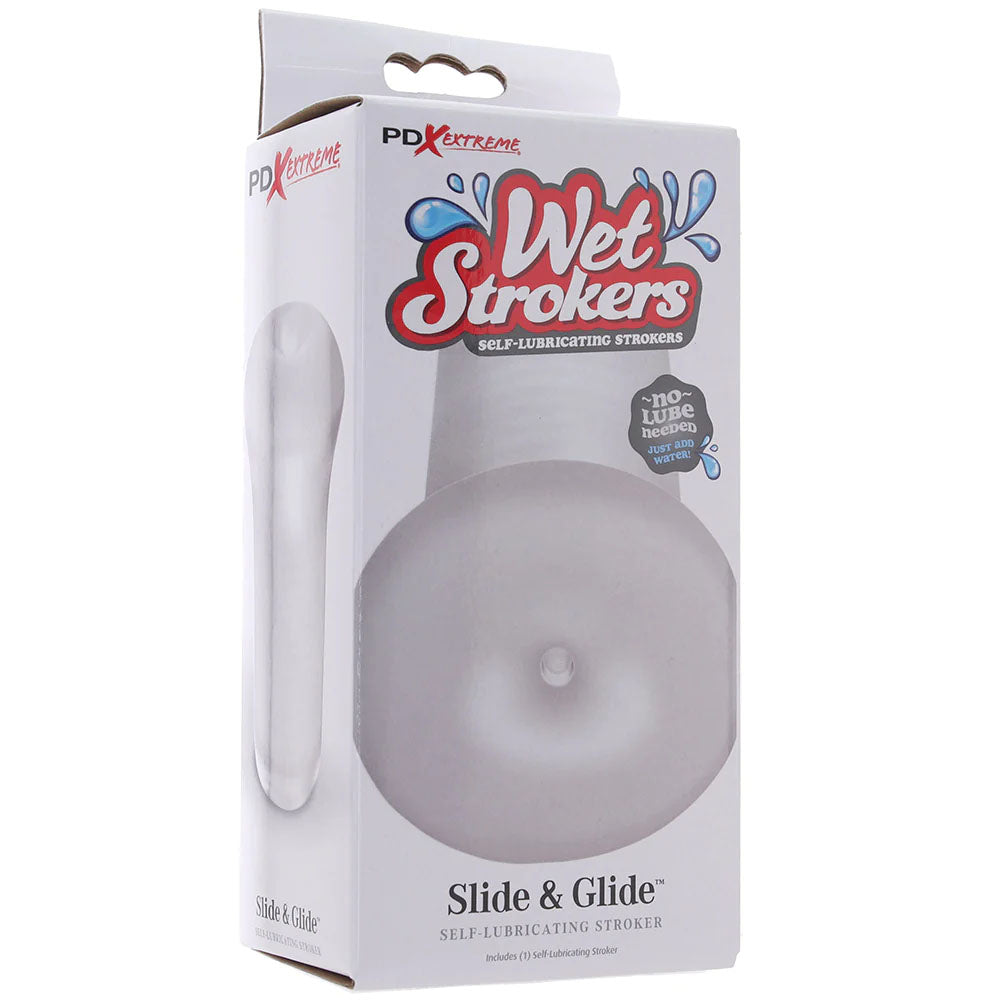 PDX Extreme Wet Stroker - Slide & Glide - Clear Vagina Stroker - Just for you desires