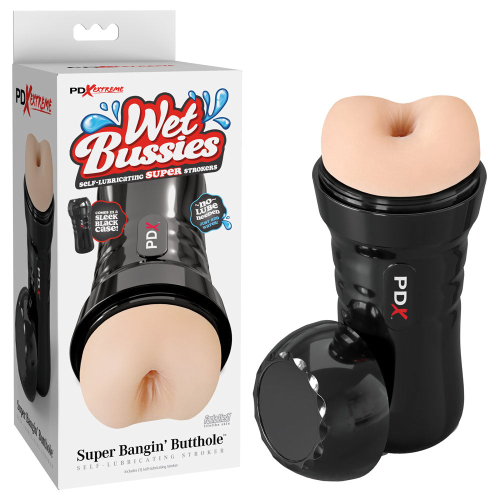 PDX Wet Bussies Super Bangin Butt - Light - Flesh Anal Stroker - Just for you desires