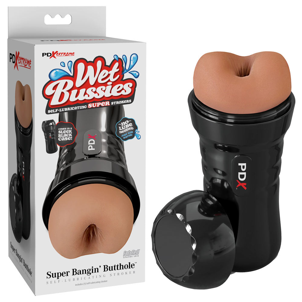 PDX Wet Bussies Super Bangin Butt - Brown - Brown Anal Stroker - Just for you desires