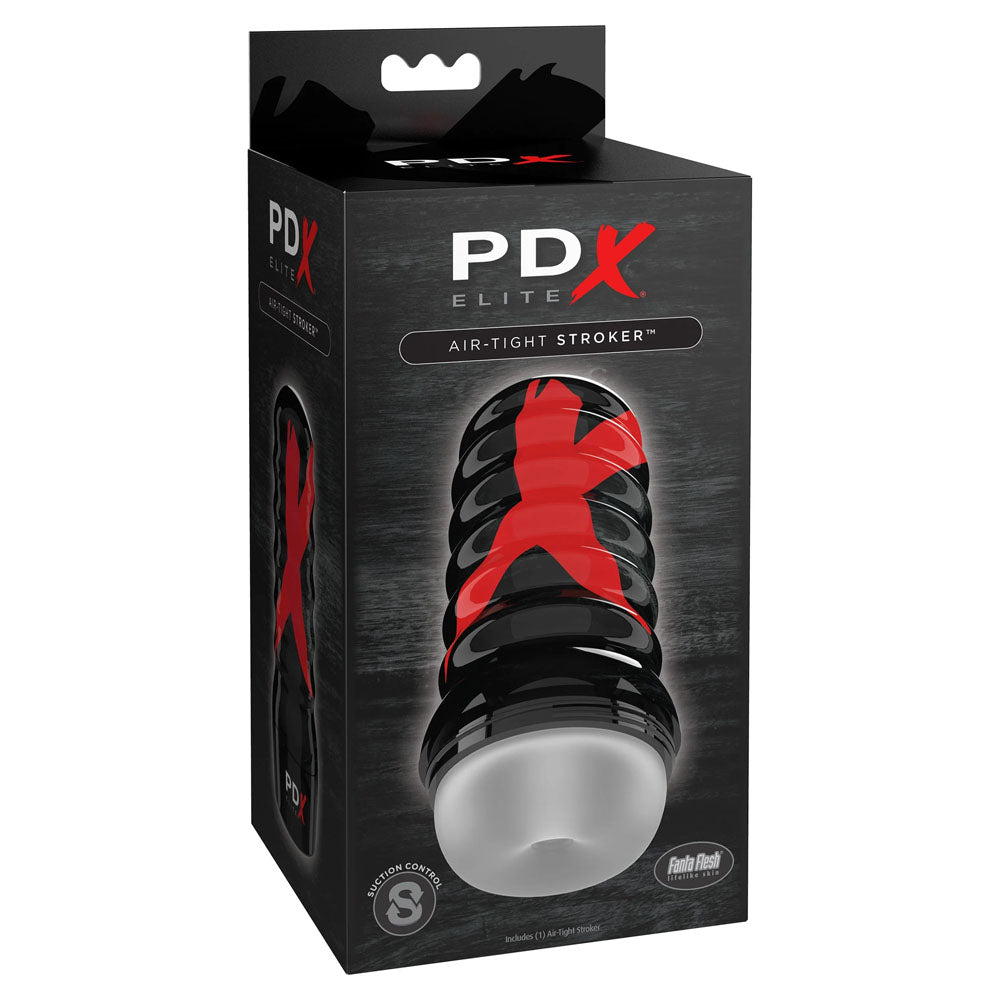 PDX Elite Air-Tight Stroker - Frosted - Clear Stroker