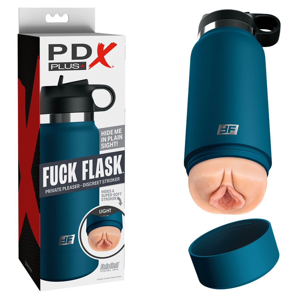 PDX Plus Fuck Flask - Private Pleaser - Flesh Discreet Vagina Stroker - Just for you desires