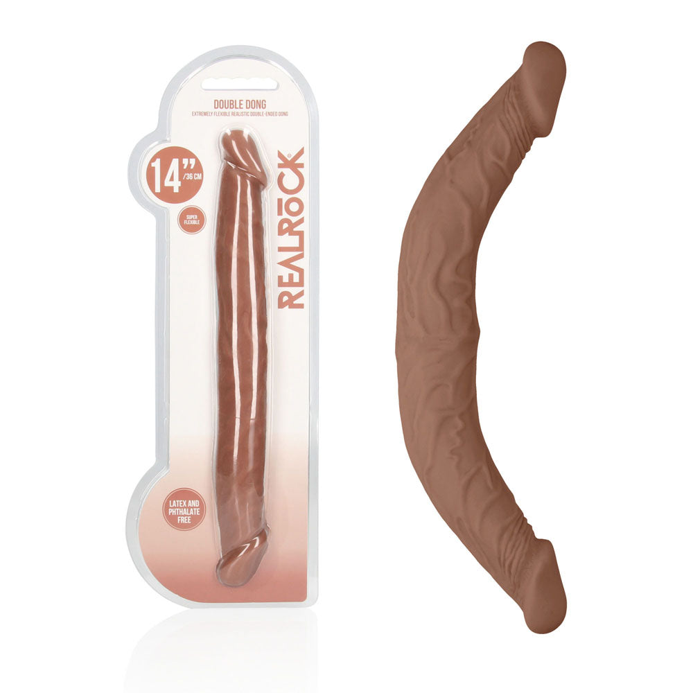 REALROCK 14'' Double Dildo - Tan 36 cm Double Dong - Just for you desires