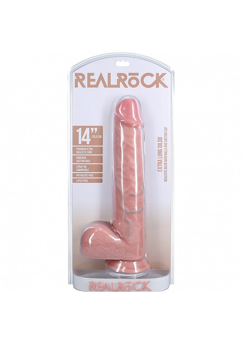 Real Rock Extra Long With Balls 14"" - Just for you desires