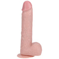 Real Rock 8 "" Vibrating And Thrusting Cock With Balls Regular Straight Flesh - Just for you desires
