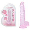 REALROCK 5'' Crystal Clear Dildo with Balls -  - Clear  14.7 cm Dong - Just for you desires