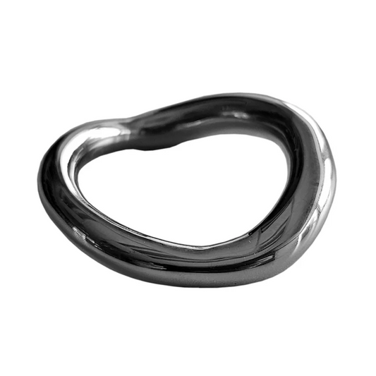 Stainless Steel Ergonomic Cock Ring 50 Mm