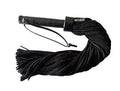 Rouge Black Suede Flogger With Leather Handle - Just for you desires