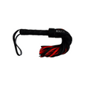Rouge Suede Flogger Short Black/Red - Just for you desires