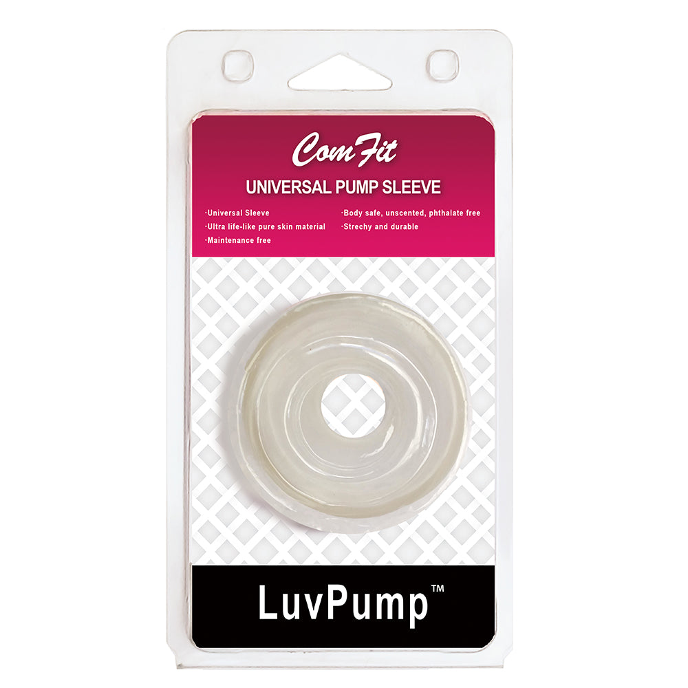 LuvPump ComFit Silicone Sleeve - White - White Universal Penis Pump Sleeve - Just for you desires