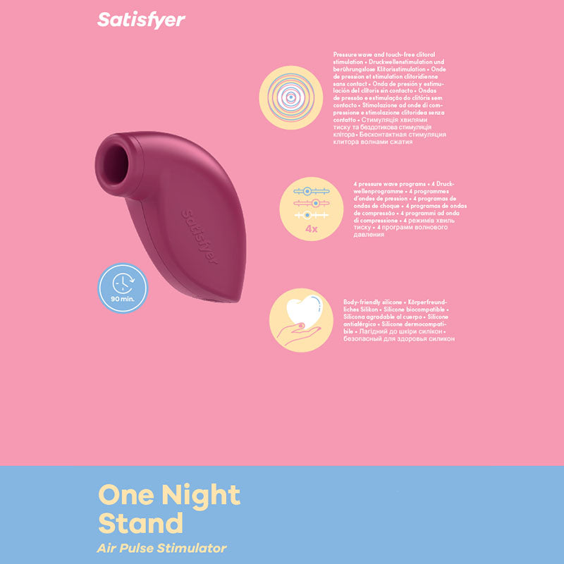 Satisfyer One Night Stand - Touch-Free Disposable Clitoral Stimulator - Just for you desires