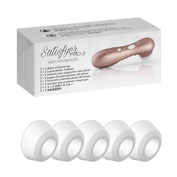 Satisfyer Pro 2 Climax Tips - 5 Replacement Silicone Heads for Satisfyer 2 Pro - Just for you desires