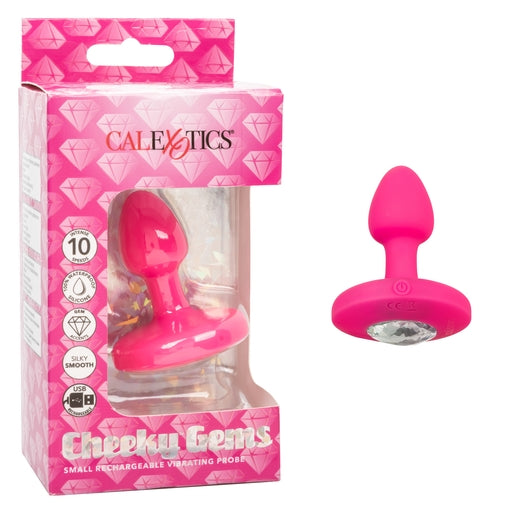 Cheeky Gems Small Rechargeable Vibrating Probe Pink