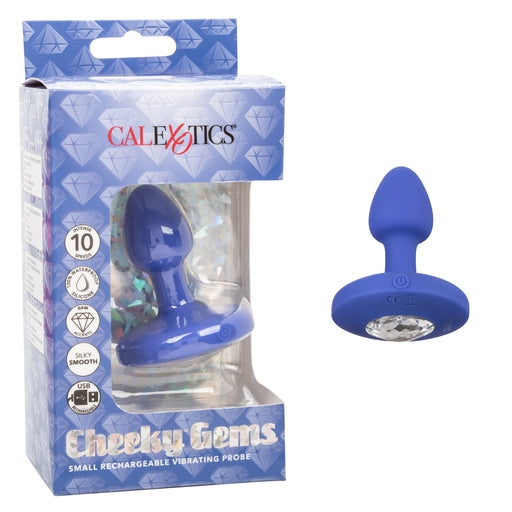 Cheeky Gems Small Rechargeable Vibrating Probe Blue - Just for you desires