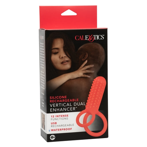 Silicone Rechargeable Vertical Dual Enhancer - Just for you desires