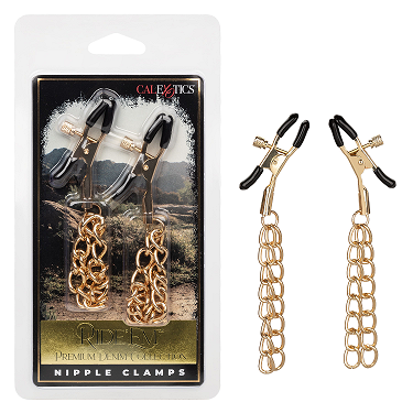 Ride 'Em Premium Denim Collection Nipple Clamps - Just for you desires