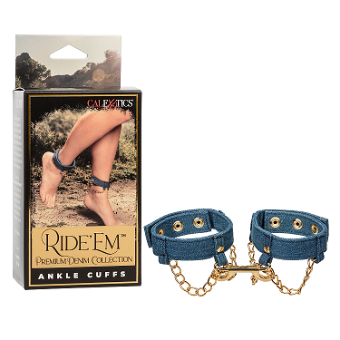 Ride 'Em Premium Denim Collection Ankle Cuffs - Just for you desires