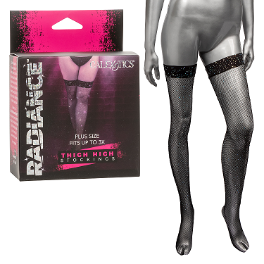 Radiance Plus Size Thigh High Stockings - Just for you desires