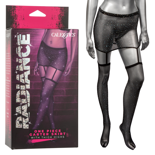 Radiance One Piece Garter Skirt With Thigh Highs - Just for you desires