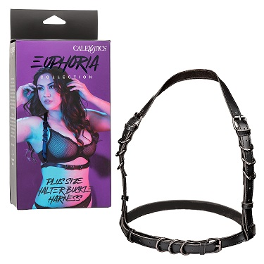 Euphoria Collection Plus Size Halter Buckle Harness - Just for you desires