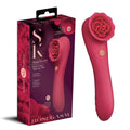 Secret Kisses ROSEGASM ROSE QUAKE -  18.8 cm USB Rechargeable Dual Ended Tapping Vibrator - Just for you desires