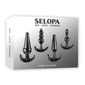 Selopa INTRO TO PLUGS - Black Butt Plugs - Set of 4 - Just for you desires