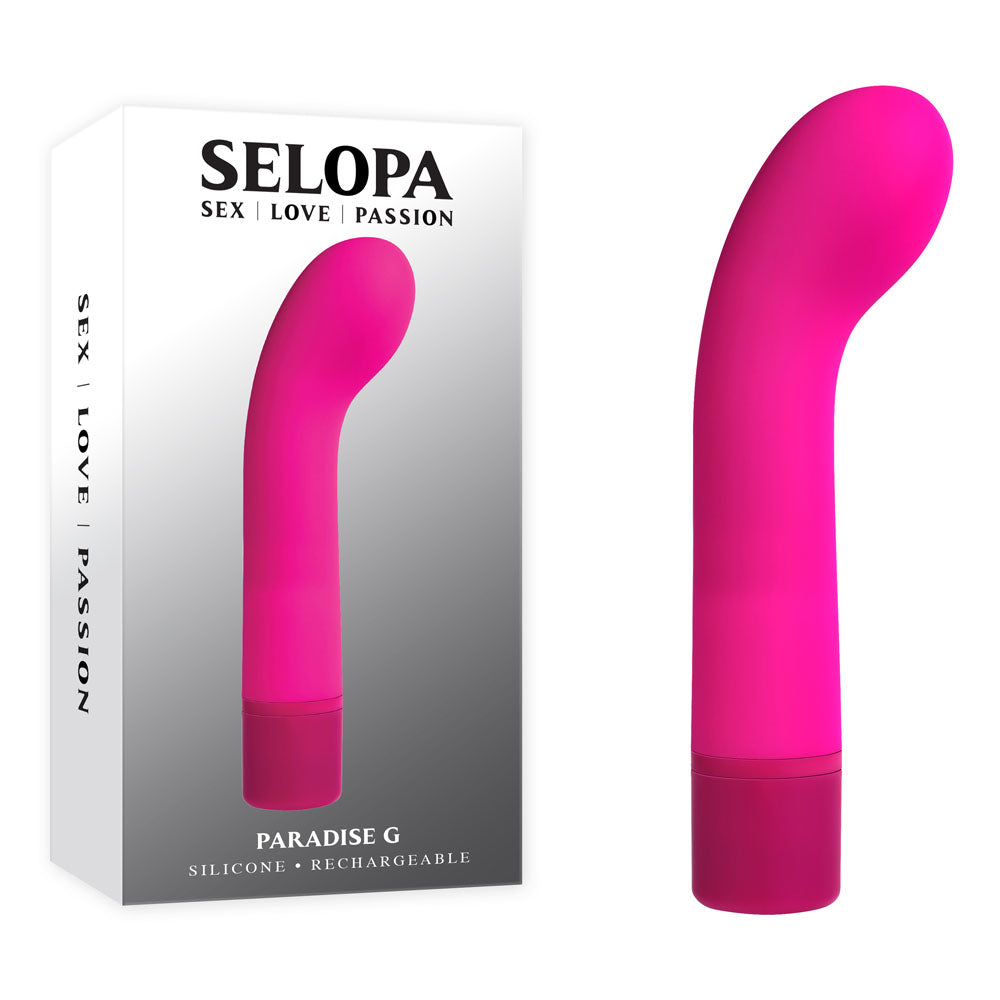 Selopa PARADISE G - Pink 12.7 cm USB Rechargeable Vibrator - Just for you desires
