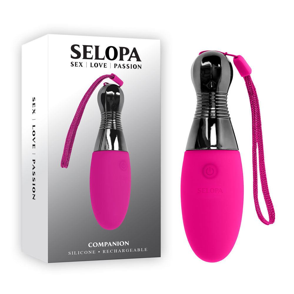 Selopa COMPANION - Pink 11.9 cm USB Rechargeable Vibrating Egg - Just for you desires