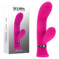 Selopa NEXT WAVE - Pink 16.4 cm USB Rechargeable Dual Vibrator - Just for you desires