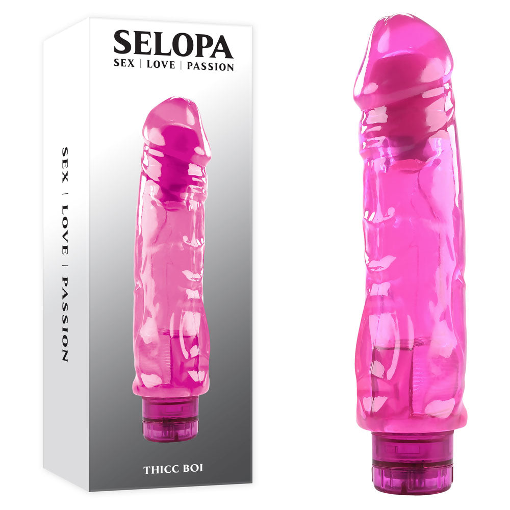 Selopa THICC BOI - Pink 22.9 cm Vibrator - Just for you desires