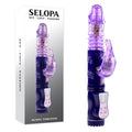 Selopa BUNNY THRUSTER - Purple 24.8 cm Thrusting Rabbit Vibrator - Just for you desires