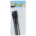 S-LINE The Dickheads - Couples Straws Black/White - Black/White Novelty Straws - 8 Pack - Just for you desires