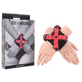 S&M Exs & Ohs Cross Cuffs - /Black Restraints - Just for you desires