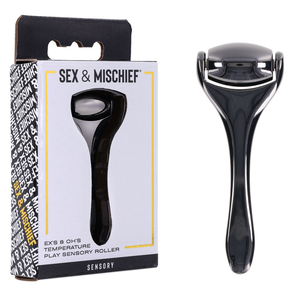 S&M Exs & Ohs Temperature Play Sensory Roller - Gunmetal Roller - Just for you desires
