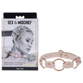 Sex & Mischief Peaches n CreaMe Ring Day Collar - Peach Bondage Collar - Just for you desires