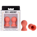 Sex & Mischief Peaches n CreaMe Silicone Nipple Suckers - Peach Nipple Suckers - Set of 2 - Just for you desires