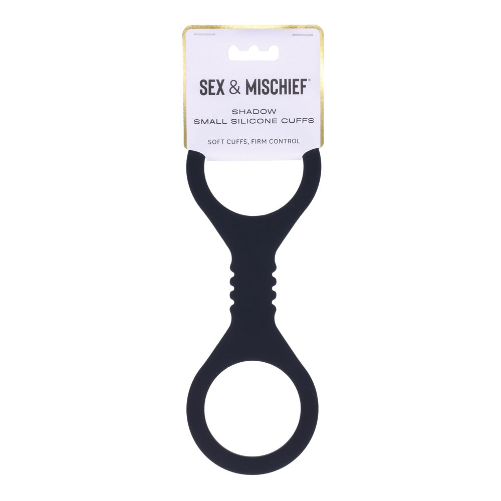 Sex & Mischief Shadow Small Silicone Cuffs -  Small Restraints - Just for you desires