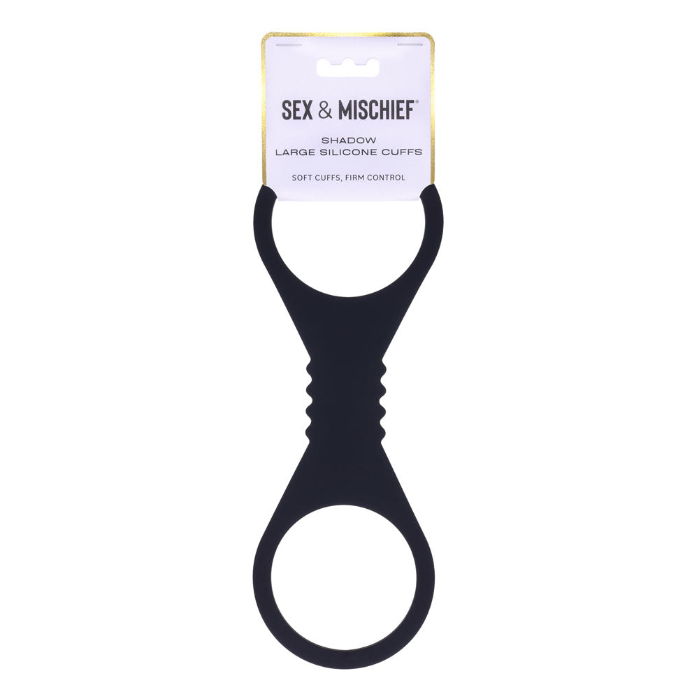 Sex & Mischief Shadow Large Silicone Cuffs -  Large Restraints - Just for you desires