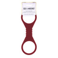 Sex & Mischief Enchanted Large Silicone Cuffs - Burgundy Large Restraints - Just for you desires