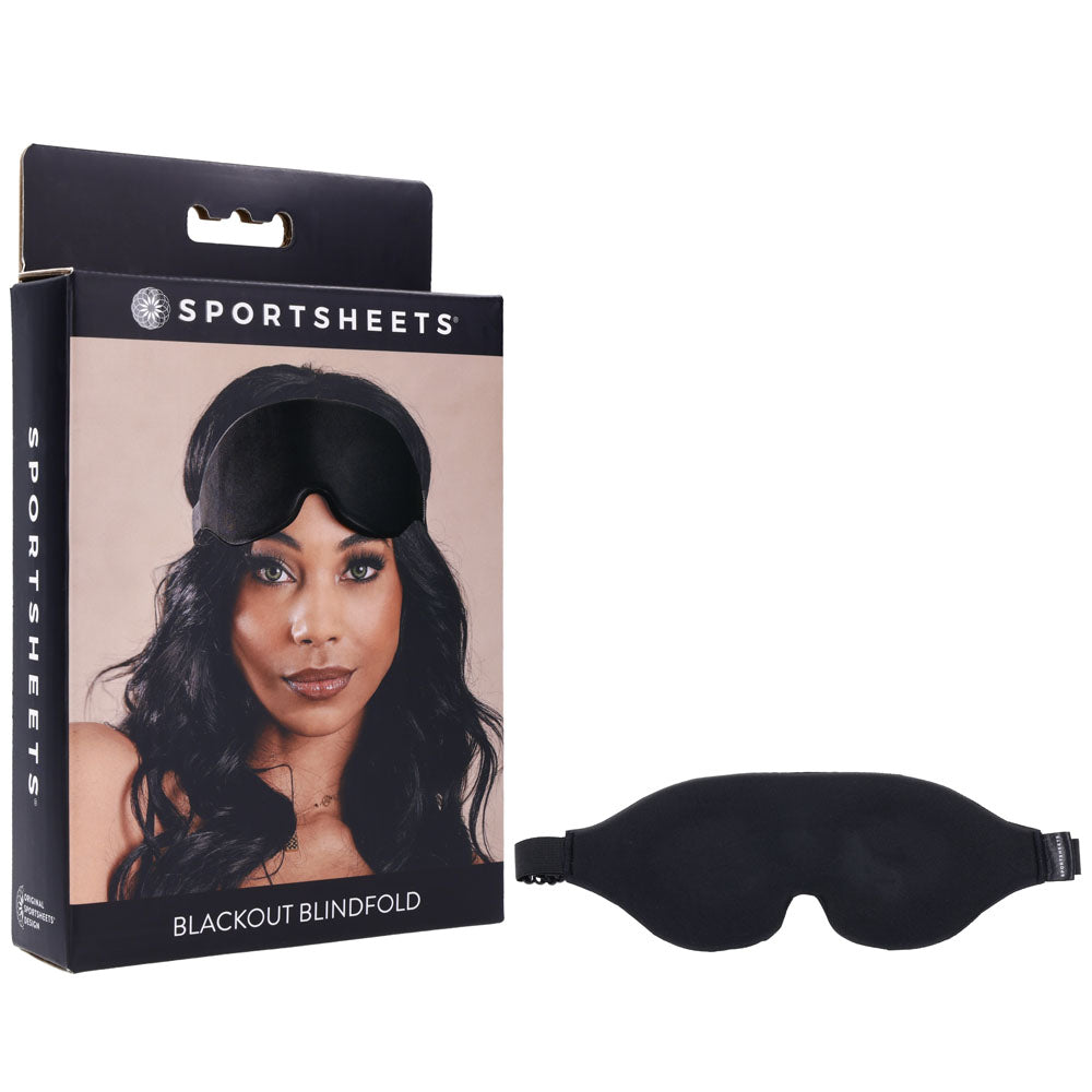 SPORTSHEETS Blackout Blindfold - Black Eye Mask - Just for you desires